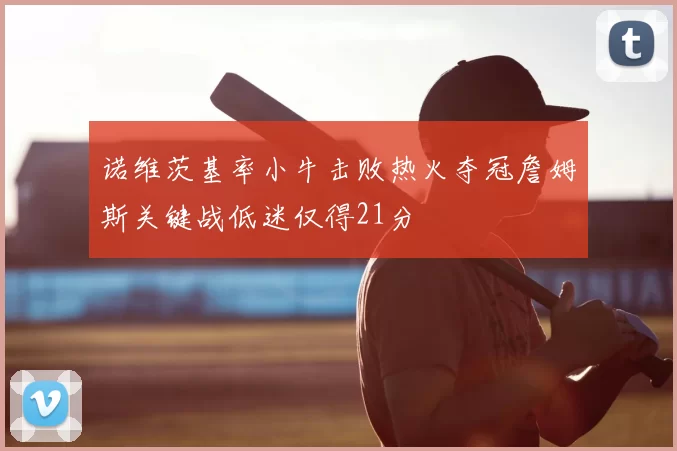 诺维茨基率小牛击败热火夺冠詹姆斯关键战低迷仅得21分