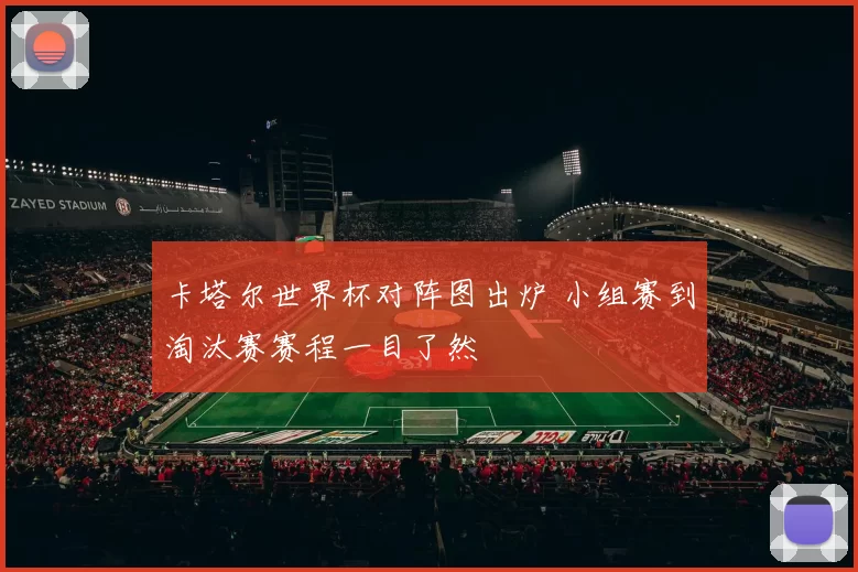卡塔尔世界杯对阵图出炉 小组赛到淘汰赛赛程一目了然